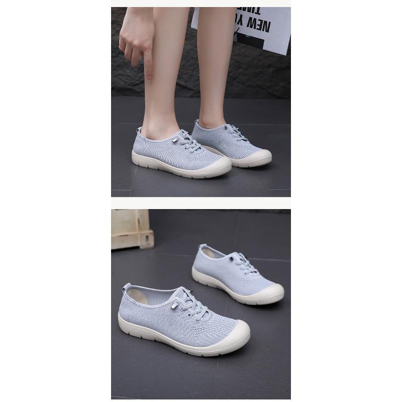 Женские дышащие слипоны в пекинском стиле, легкие и гибкие, удобные балетки для ходьбы, повседневная текстильная обувь с нескользящей подошвой для женщин