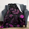 1pc Christmas Winter Print Blanket   Lightweight Flannel Throw Blanket For Sofa, Bed, Living Room, Office, Outdoor Travel, Camping