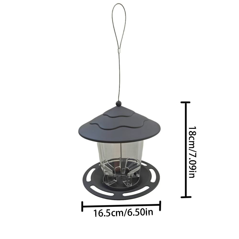 Gazebo Style Bird Feeding Station Large Capacity Hummingbird Feeder Bird Food Container Outdoor