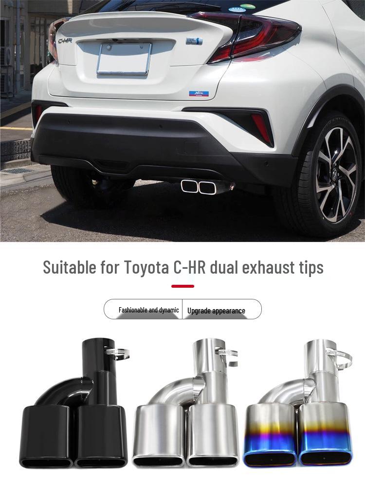 Toyota Noah/Voxy/Esquire 80 Series CHR Двойной Выпуск Нержавеющая Сталь Выхлопная Труба