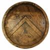 Dark Antique Brass Finish 60.96 Cm Medieval Battle Armor King Leonidas Spartan 300 Shield Brown