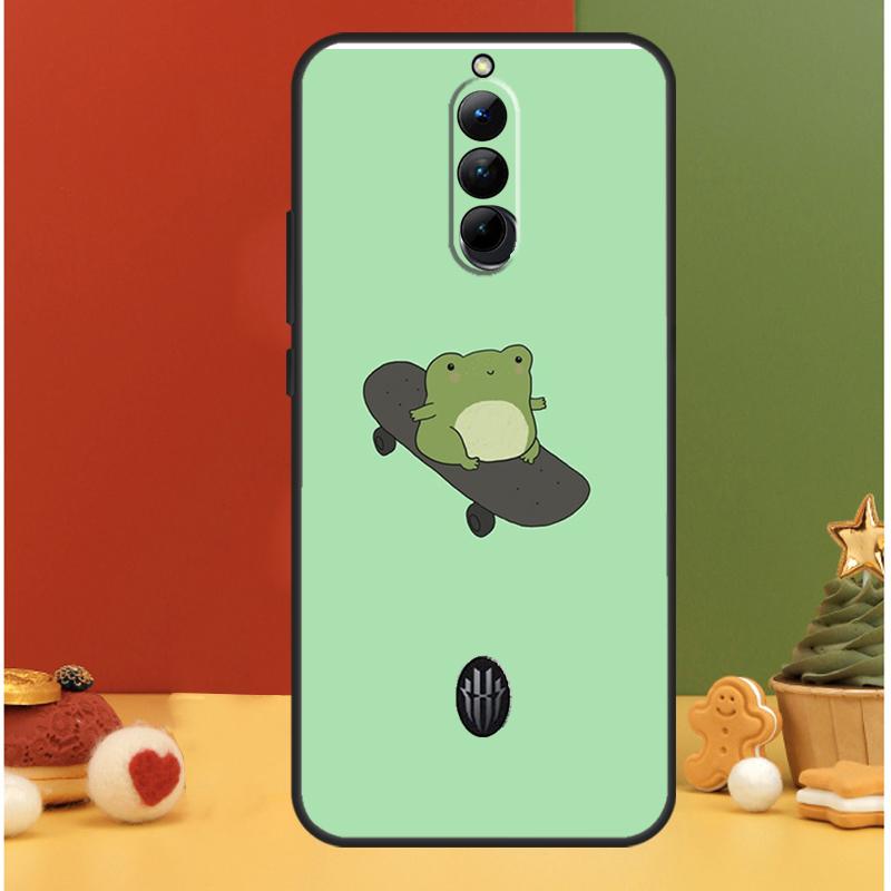 Лягушка Скейтборд Милый Кавайный Чехол Для ZTE Nubia Red Magic 11 Pro 8 9 10 8S 9S 10S Pro Plus 5G 6 7 6S 7S Pro 10 Air Чехол