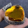 Натуральный Цитрин Драгоценный Камень Ручной Работы Ювелирное Изделие Подвеска из Серебра 925 пробы 1.69" Y4J84