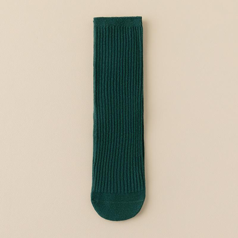 Kids Colorful Striped Knee High Socks 3-10 Years Boys Girls Dance Crew Socks Comfortable Breathable Cotton Tube Socks
