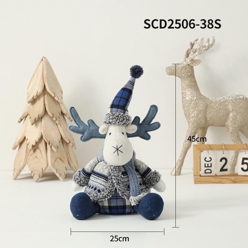HOMZY Рождественский Снеговик Кукла Плюшевая Игрушка Чучело Снеговика Фигурка Рождественские Украшения для Домашнего Декора Настольные Центральные Элементы