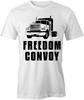 Футболка FREEDOM CONVOY с коротким рукавом Хлопок ОДЕЖДА ГРУЗОВИК ПОЛИТИЧЕСКИЙ S1WSA722