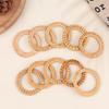 10Pcs Woven Rattan Napkin Rings Rustic Woven Tabletop Holders For Christmas Thanksgiving Home Wedding Party Decor