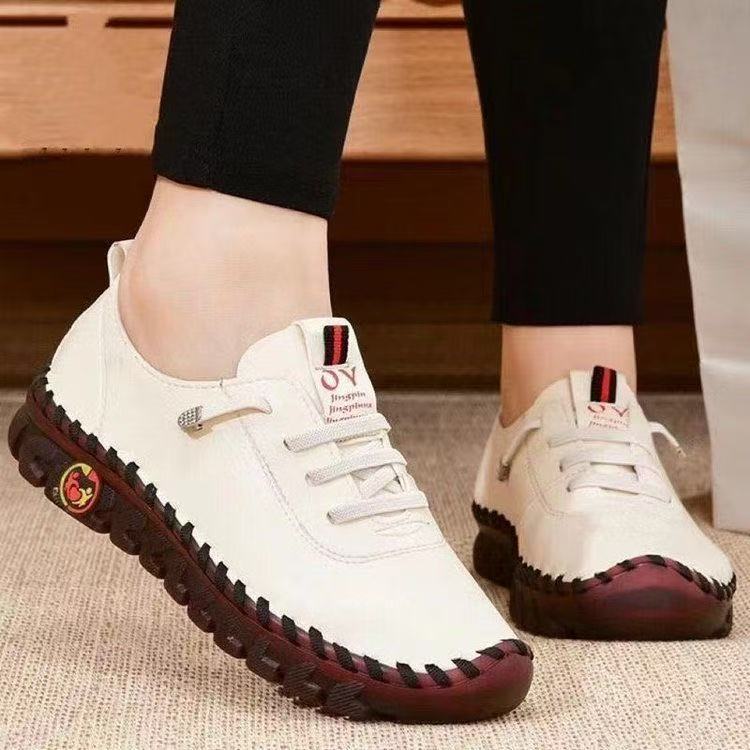 Spring Soft-soled Comfortable Leather Shoes Upper Foot Comfortable Casual Women's Shoes Non-slip Single Shoes