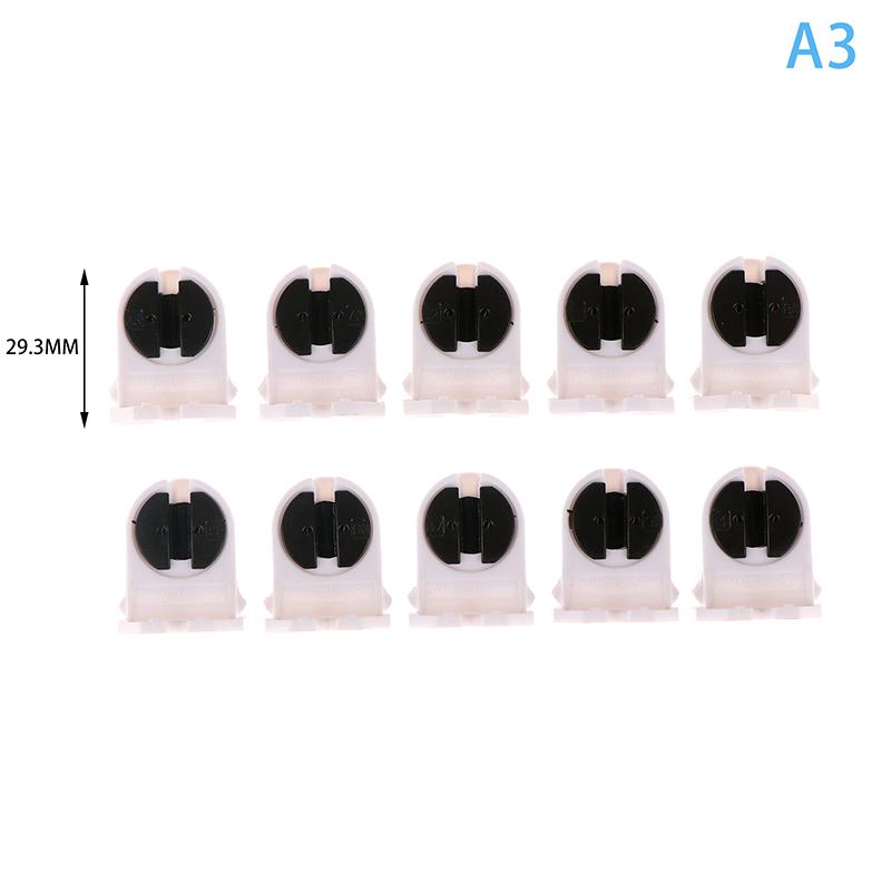 10 шт. домашний держатель T5 G5 база нешунтированная термостойкая розетка для лампы Ac500V 2A для светодиодной люминесцентной лампы держатель трубки