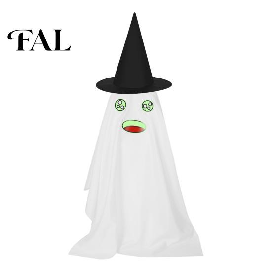 Creative Halloween Gift for Kids Ghost Decoration, Spooky Outdoor Standing with Glow in Decorations The Dark Expressions Porch Yard Lawn Garden