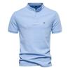 Spring and Summer New Style Pure Cotton Stand Collar Sports Men's Tops POLO Shirt Casual Men's Embroidered Short Sleeves
