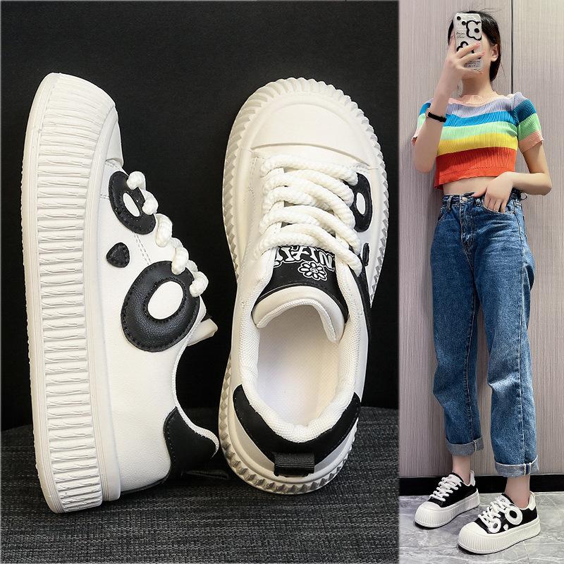 2024 Дизайнерская женская спортивная обувь Новая модная обувь с принтом на толстой подошве Удобная повседневная женская обувь на весну и осень