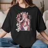 Унисекс Унисекс Футболки Genshin Impact Яэ Мико Модные Хлопковые Футболки С Коротким Рукавом Футболки С Круглым Вырезом Топы Взрослые