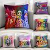 R-Радужная Высота Кукла Наволочка Диван Декоративный Дом Двусторонняя Печать Плюшевые Квадратные Наволочки Подушка Декор Чехол