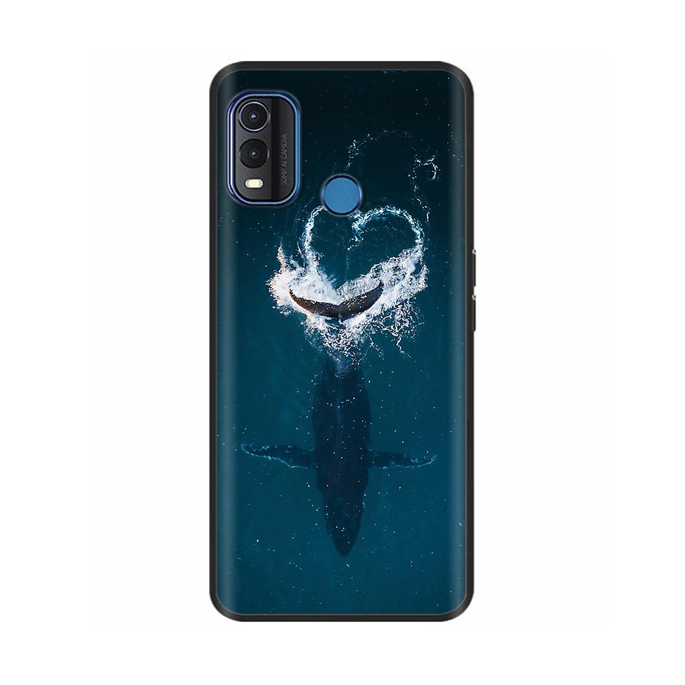 For Nokia G11 Plus Case Cute Heart Flower Soft Silicone Back Cover for Nokia G11 Plus NokiaG11 G 11 Bumper Black TPU Phone Cases
