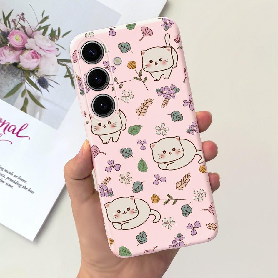 Чехол для Samsung Galaxy S24 Plus Милый Желтый Утенок Астронавт Матовый Силиконовый Мягкий Чехол для Samsung S 24 S24 Ultra S24+ 5G Funda