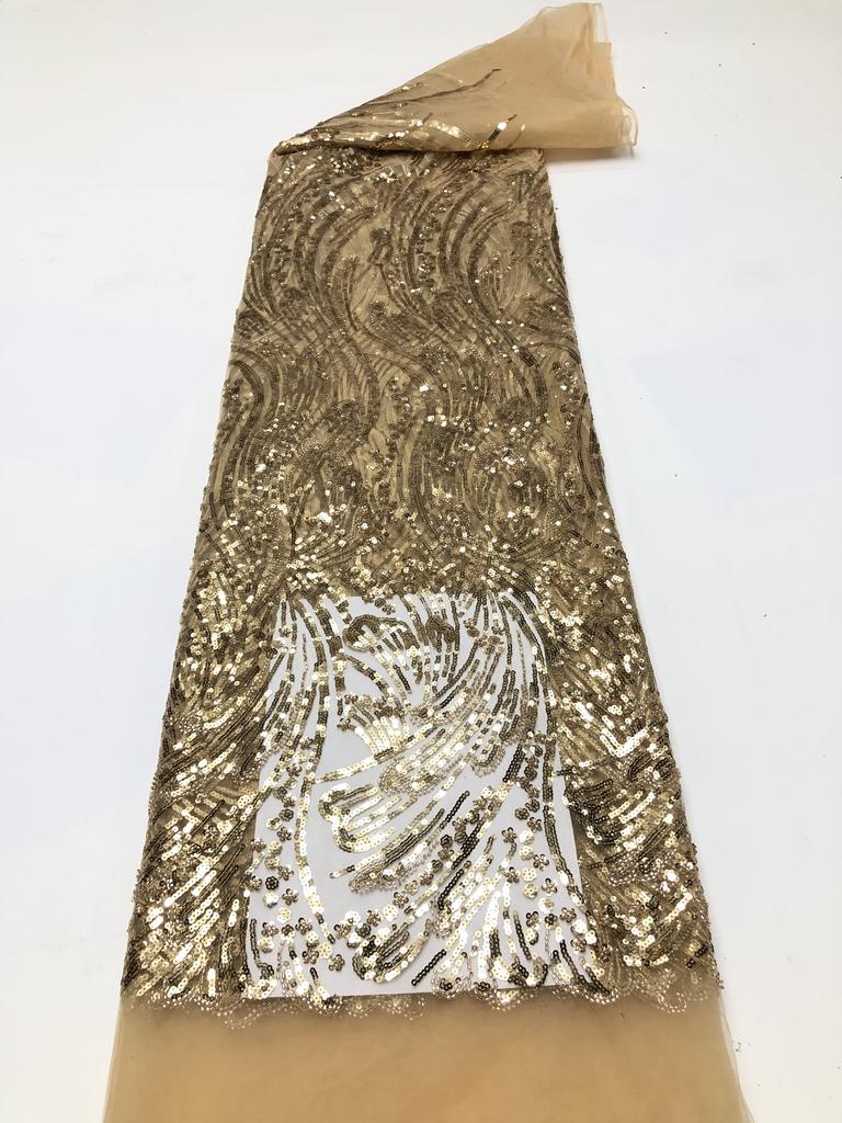 Африканское кружевное полотно с вышивкой пайетками, нигерийское свадебное 2025, высококачественное французское тюлевое кружевное полотно для свадебного платья, женское шитье