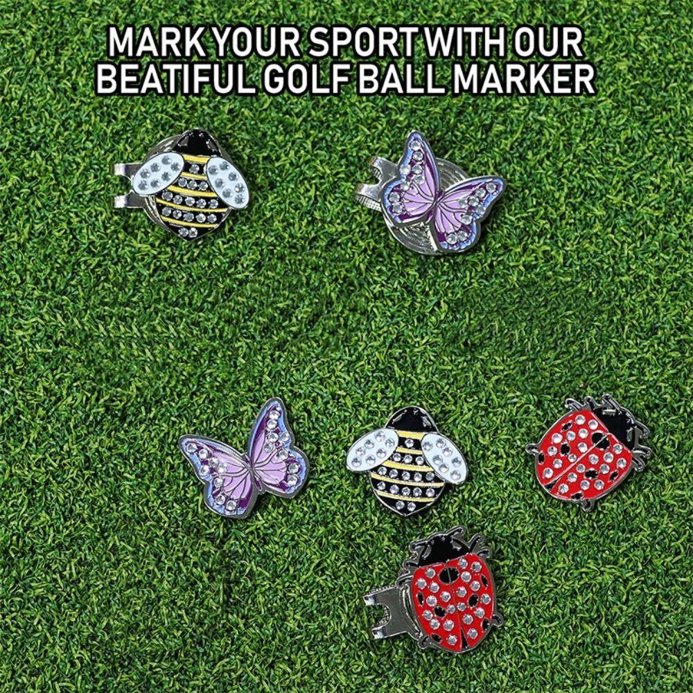 Magnetic Golf Cap Clip Butterfly Shape Golf Hat Marker Golf Ball Mark  Golf Enthusiasts