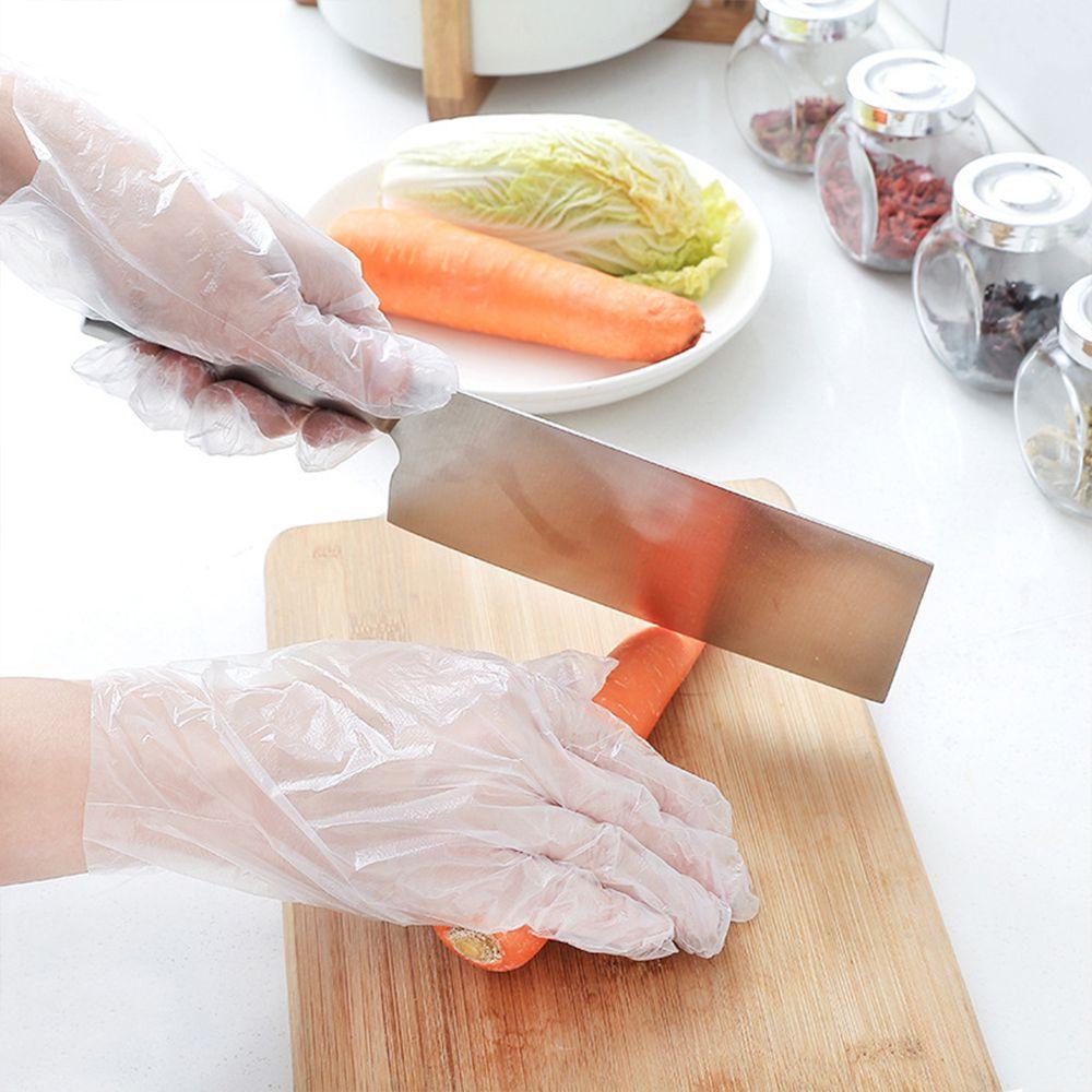 Vegetable Fruit Restaurant Hygiene Disposable Gloves Plastic Clear Avoid Direct Touch Catering