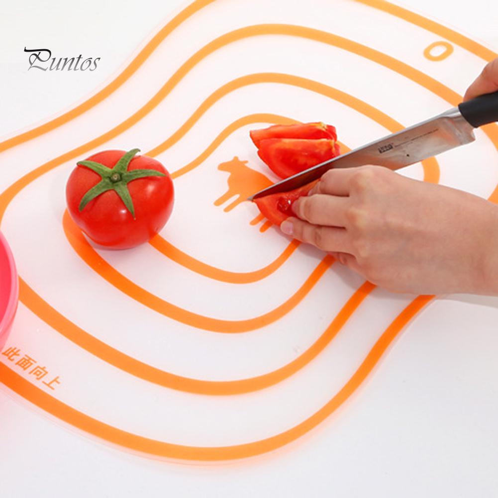 Пластиковая кухонная доска Puntos, 4 шт., разделочная доска, нескользящая матовая макетная доска