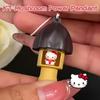 1 ИЛИ 10 ШТУК Sanrio Hello Kitty Брелоки Шоколадный Гриб Хеллокитти Японские Шармы Y2K Цепочка для Телефона Украшение Подвеска Подарок для Девочек