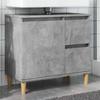 Modern Bathroom Vanity, Storage Cabinet Under the Sink, Open Storage On the Side with Door, 65x33x60 Cm