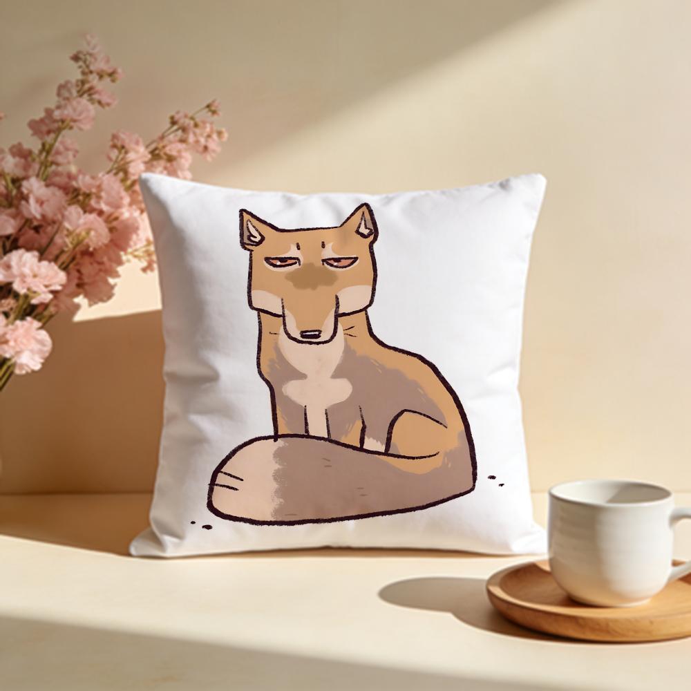 Elusive Tibetan Fox Cushion Cover Soft Pillow Cases for Home Bedroom Living Room Sofa