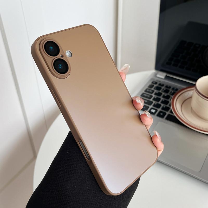 Подходит для чехла для мобильного телефона IPhone16ProMax Оригинальное матовое ощущение Apple 15 Полностью закрывающий AG Противоударный 14 Защитный чехол