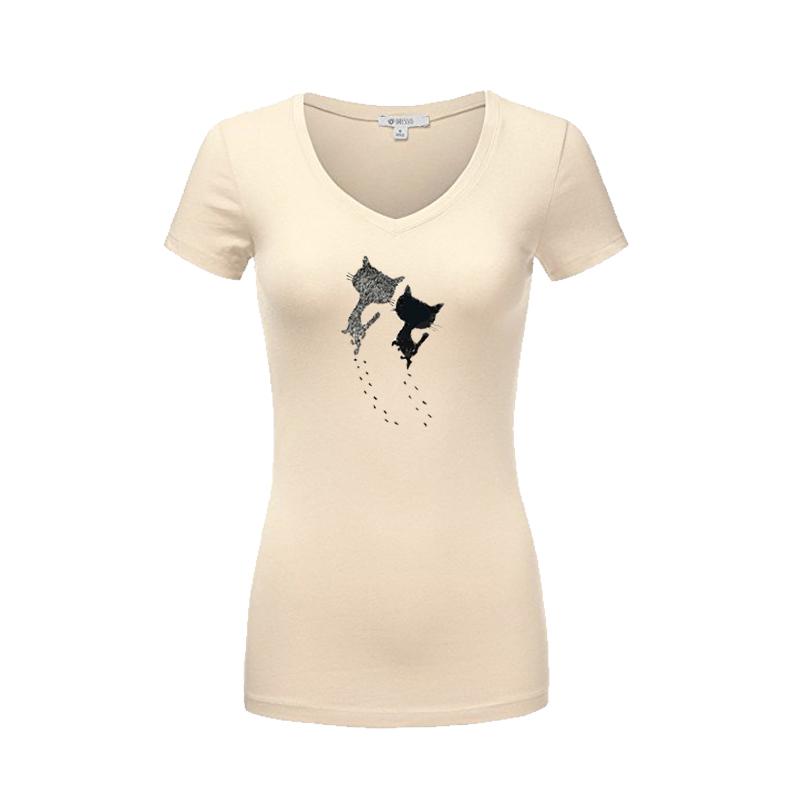 Two Cute Cats Iron On Patch 14*23.2cm Transfer Stickers For T-shirt Dress Patches A-level Washable