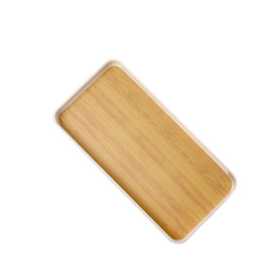 Фруктовая тарелка Прямоугольный сервировочный поднос Маслостойкий Легко чистится Широко используемое декоративное сервировочное блюдо Аксессуар для журнального столика