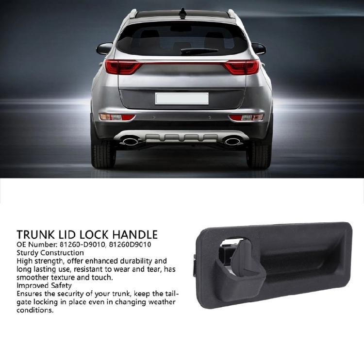 Rear Door Tailgate Switch Replacement Trunk Release Opener Lid Lock Handle 81260D9010 81260-D9010 Automotive Accessories