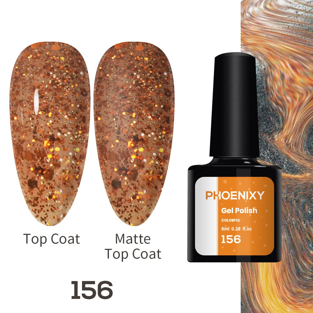 Гель-лак для ногтей PHOENIXY, 8 мл, отмачиваемый гель-лак для дизайна ногтей, маникюрного салона, лампы для ногтей своими руками и украшения домашнего гелевого дизайна ногтей