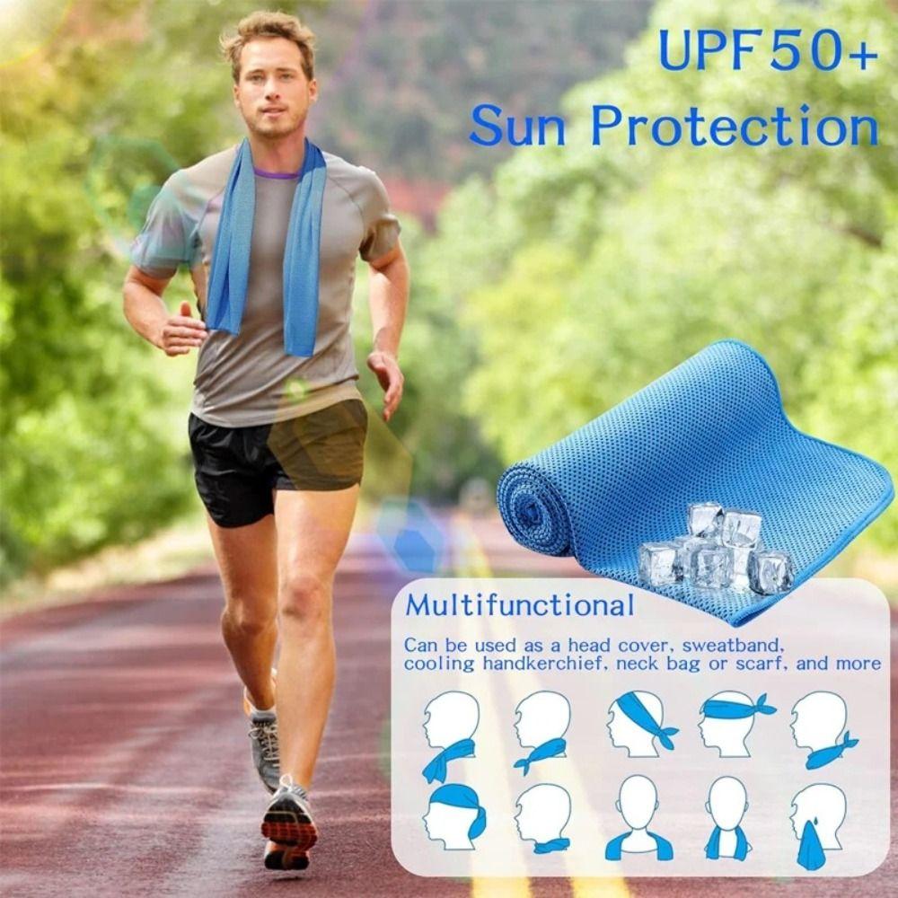 Ultra Soft Cooling Towel Lightweight Multiple Colors Microfiber Towel Instant Cooling Quick Dry Towel Gym Swimming Yoga Beach