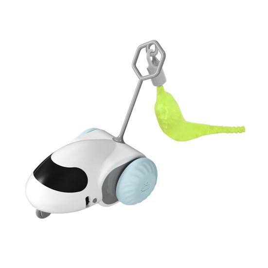 Turbo Tail Cat Teaser Автоматическая движущаяся игрушка для кошек Мышь Электрическая интерактивная игрушка для кошек Turbo Tail с перьями для домашних кошек