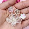 Hanmade Mobile Phone Chain Handcrafted Flower Beads 15mm Beading Neclace Bracelet for Crafted 10Pcs Jewelry Making DIY Findings