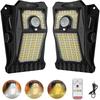 2Pack 90LEDs Solar Lights Outdoor Clip-on Motion Sensor Lights 3 Mode IP65 Waterproof Security Light For Fence Deck Wall Garage Patio