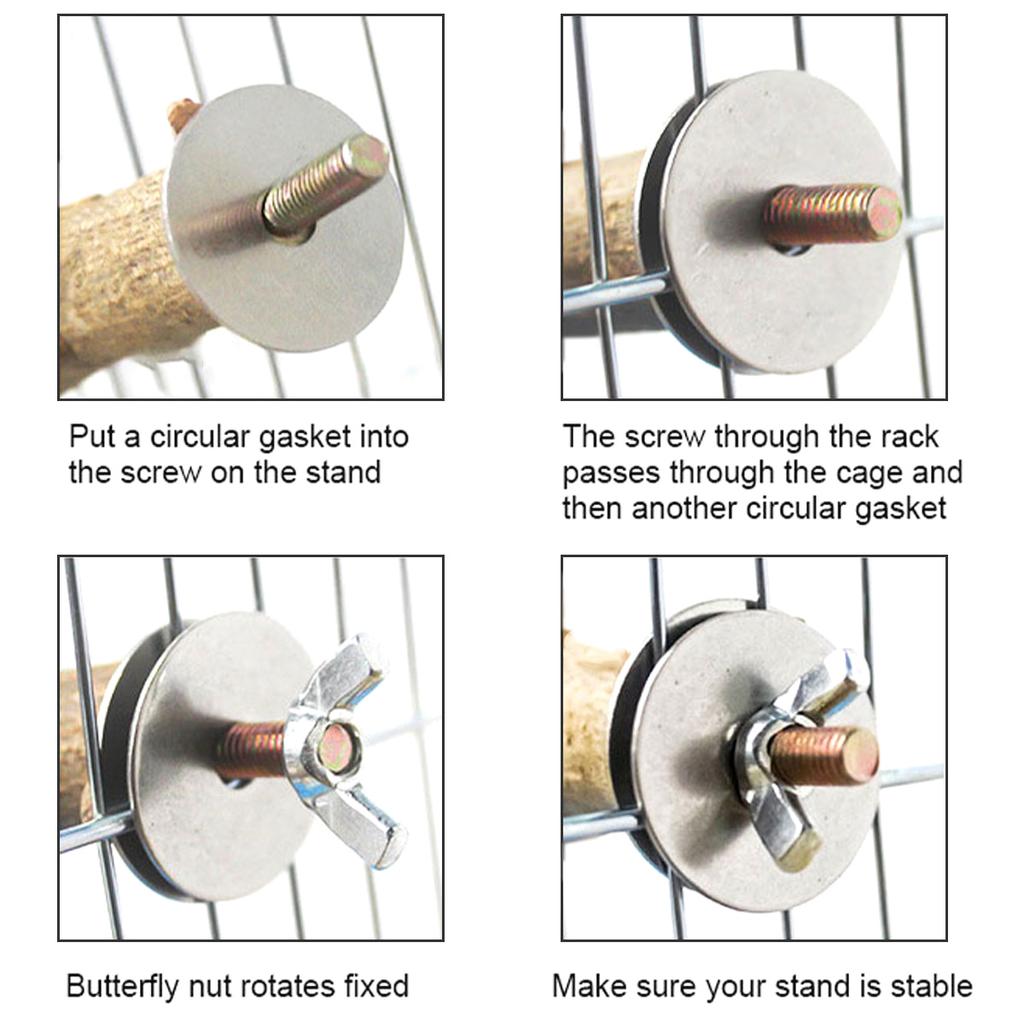 Вилка для заточки лапок для птичьих жердочек из натурального дерева, подставка для попугаев, жевательные ветки, аксессуары для клетки для попугаев-корелл