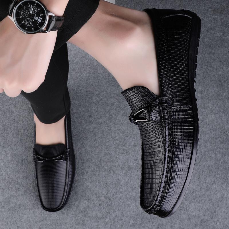 High Quality Men Business Dating Loafers Shoes Luxury Comfortable Flats Genuine Leather Shoes Mens Casual Slip on Driving Shoes