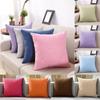 Luxurious Pure Color Cotton Linen Throw Pillow Cover For Home Office Sofa Decor