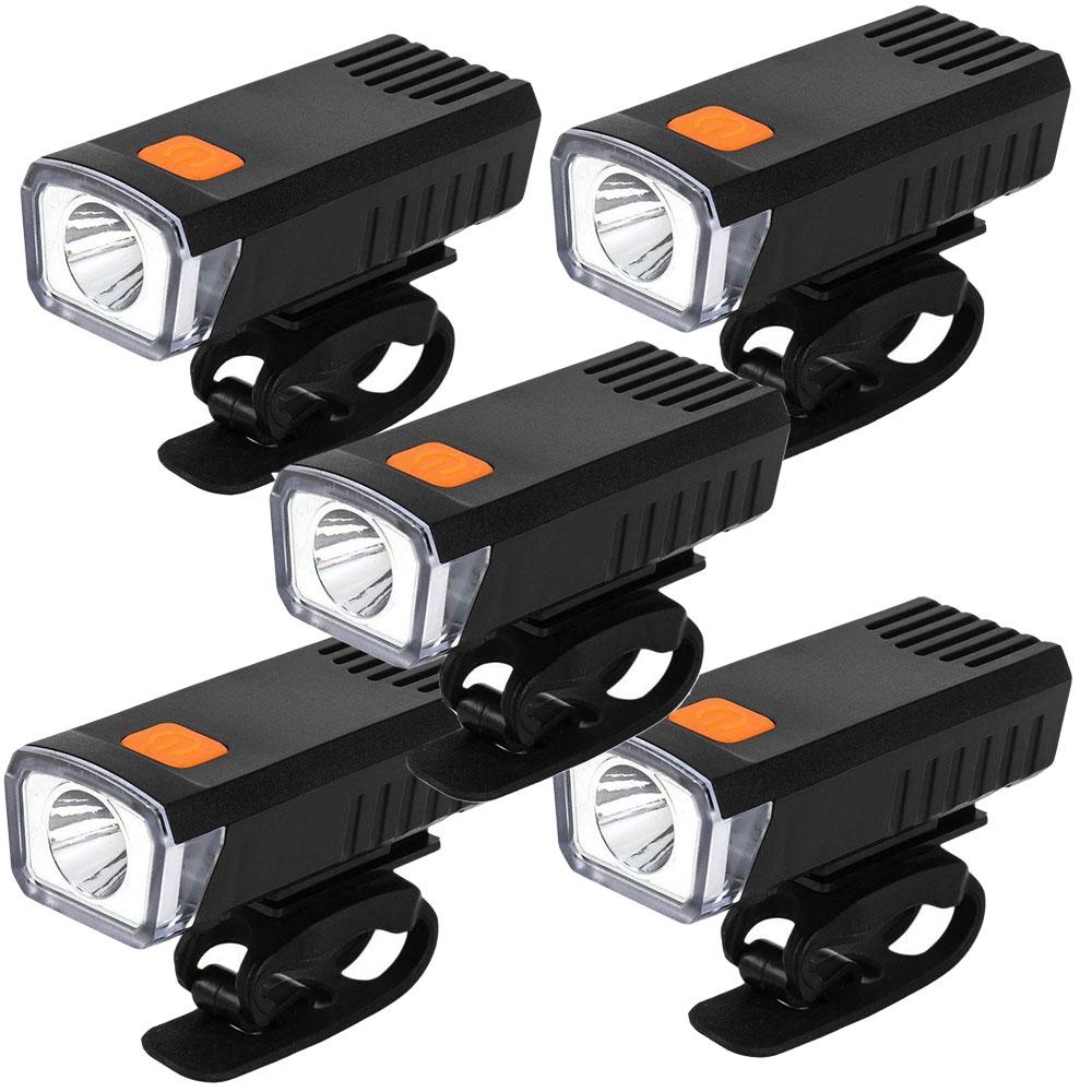 Велосипедные передние фары USB LED Перезаряжаемые Водонепроницаемые Фара для горного велосипеда Велосипедный предупреждающий свет безопасности Велосипедные аксессуары