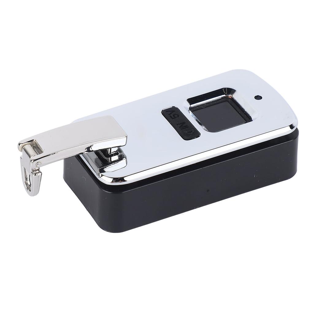 Fingerprint Lock Small Smart Electric Lock Built In Bag Luggage Suitcase Travel Aluminium Alloy