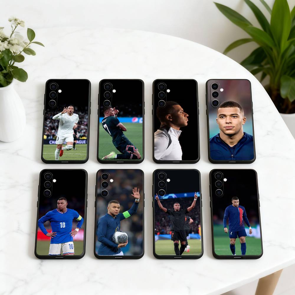 SPORT K-Kylian M-Mbappe KM Phone Case For Samsung Galaxy A73,A72,A71,A70,A53,A52,A51,Soft Silicone Black Cover