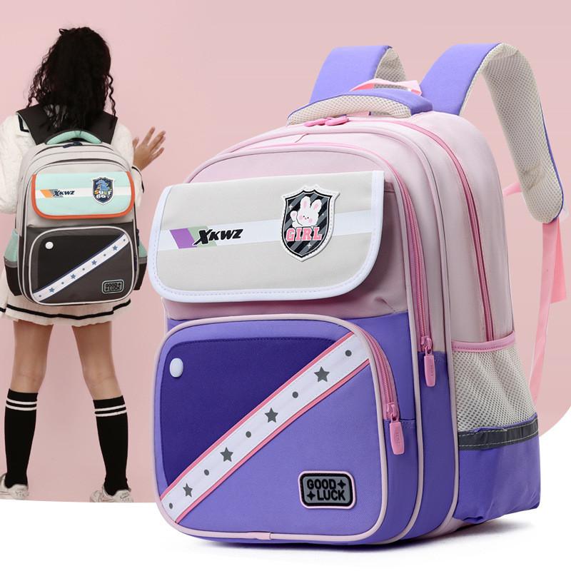 Прочный детский рюкзак из ткани Оксфорд, милые и забавные стили для мальчиков и школьниц