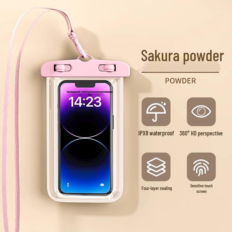 Водонепроницаемый чехол для телефона с сенсорным экраном и шейным ремешком для плавания, рафтинга и дождя - Делайте фотографии под водой