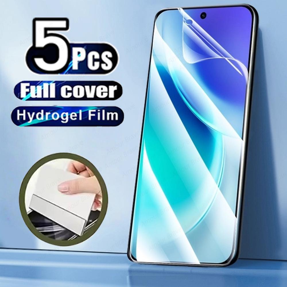 5 шт. Защитная пленка для экрана для Vivo X300 X200 Pro Mini X100 Ultra X90 X80 X70 X60 X50 Pro Plus Не стекло Мягкая прозрачная гидрогелевая пленка