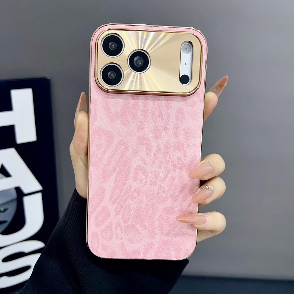 Матовый чехол для телефона с принтом леопарда из ПУ для iPhone 17 Air 16 15 14 Plus 13 12 11 Pro Max, полностью покрытый, мягкий бампер, нескользящий чехол