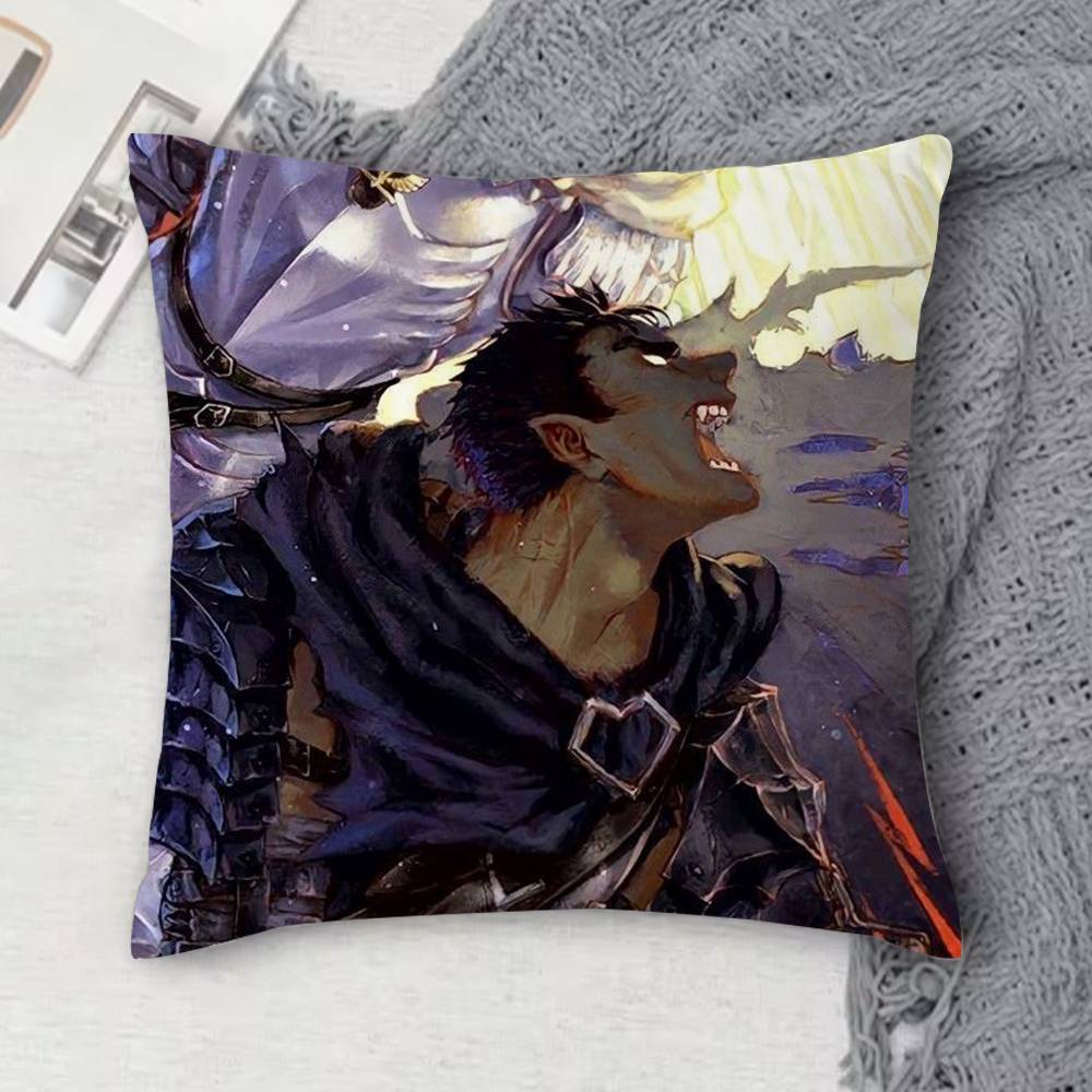 BBerserk Doublesided Printed Square Decorative Cushion Cover for Sofa Living Room Home Decor
