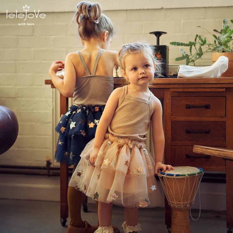 LELE JOVE Детская скандинавская сетчатая юбка-принцесса для девочек