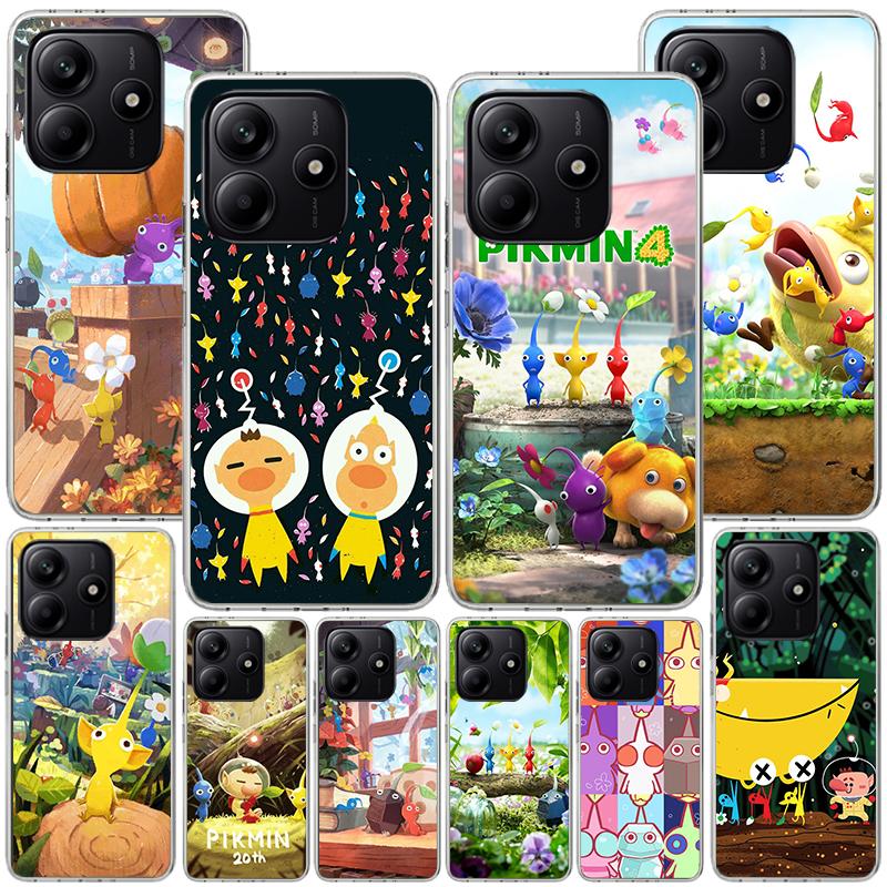 Game P-PikminS 4 Phone Case For Xiaomi Redmi Note 15 14 13 12S 12 11 Pro Plus 14S 11S 11E 10 10S 11T 5G Personalized Cover Redmi