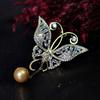 Элегантная брошь-бабочка, женская нишевая дизайнерская брошь, брошь класса люкс, модная и грандиозная брошь